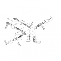 Baterie cada-dus termostatata Hansgrohe, Ecostat 1001, crom